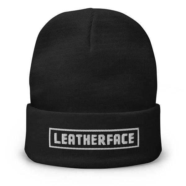 BCC - Leather Craft Embroidered Beanie