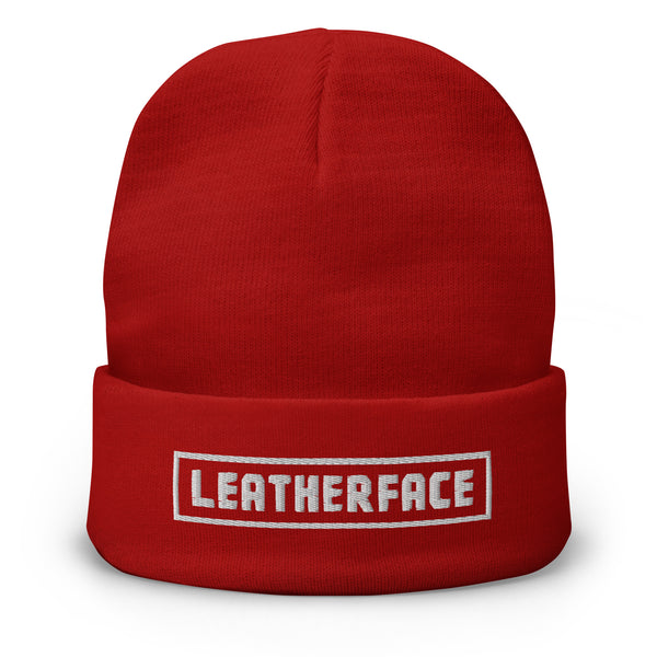 BCC - Leather Craft Embroidered Beanie